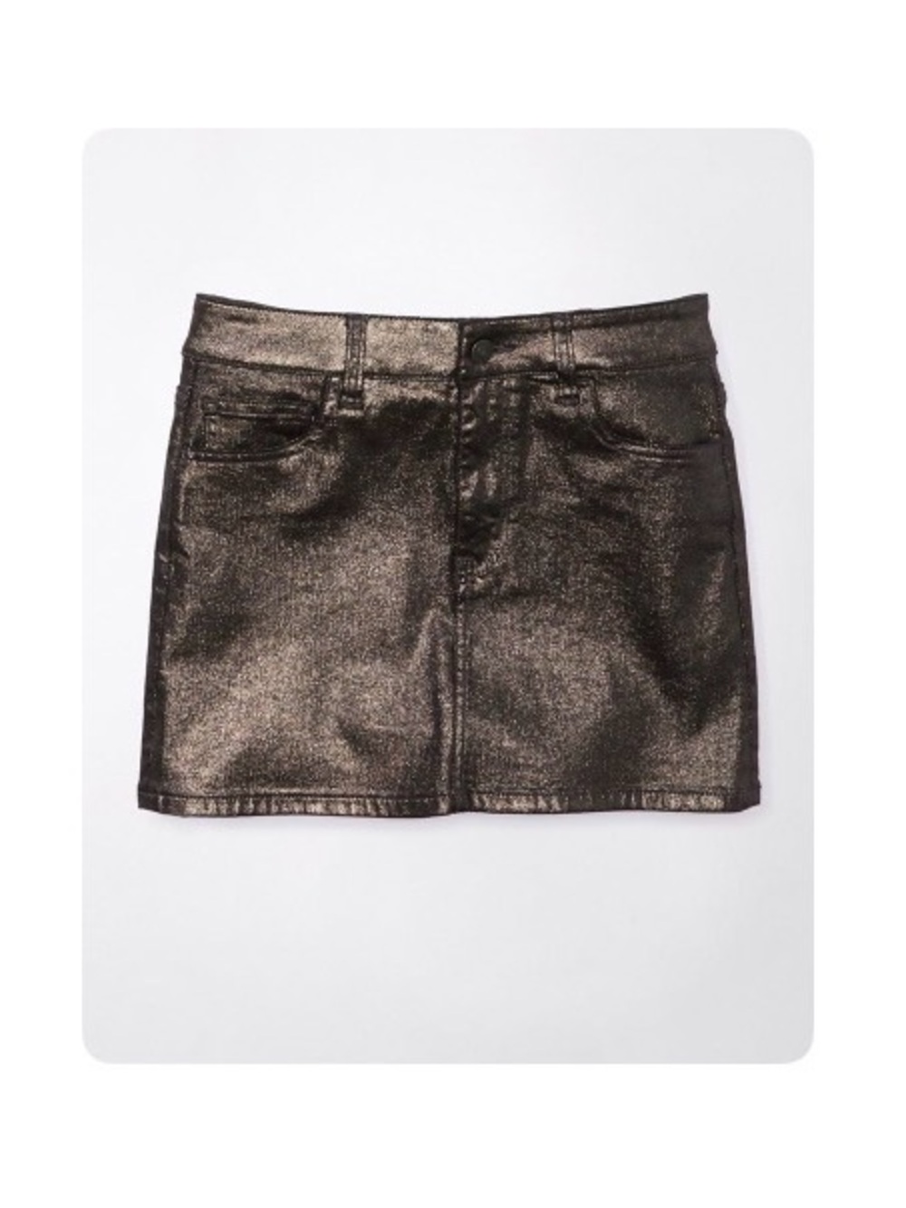 American Eagle Outfitters High-Waisted Glitter Mini Skirt